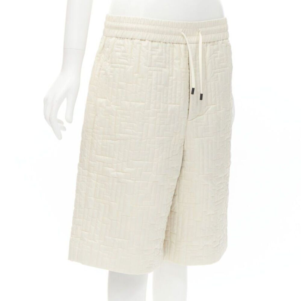 Fendi Monogram Padded Nylon Shorts